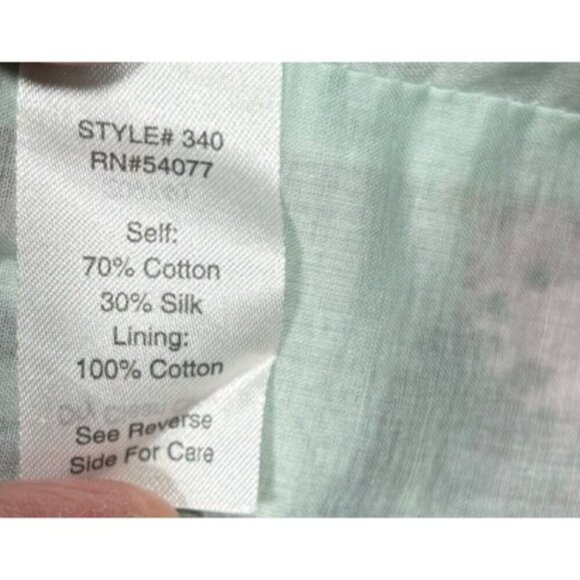 Cabi Women's Floral Print Sleeveless Tank Top Size 10 Cotton Silk Tropical‎ - Picture 4 of 6